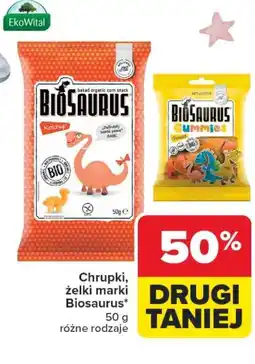 Carrefour Biosaurus Chrupki, żelki oferta