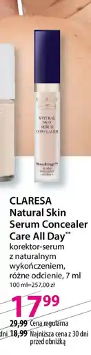 Hebe Claresa Natural Skin Serum Concealer Care All Day oferta