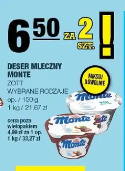 Spar Deser mleczny Monte oferta
