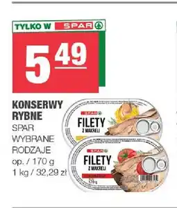 Spar Konserwy rybne SPAR oferta
