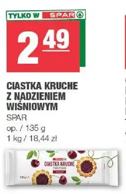 Spar Ciastka kruche z nadzieniem wiśniowym SPAR oferta