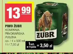 Spar Piwo Żubr puszka 4-pak oferta