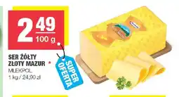 Spar Mlekpol Ser żółty Złoty Mazur oferta
