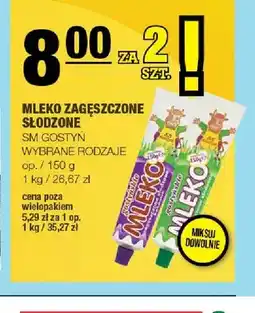 Spar Mleko zagęszczone słodzone SM Gostyń oferta