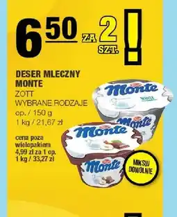 Spar Deser mleczny Monte Zott oferta
