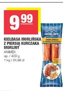 Spar Kiełbasa Morlińska z piersi kurczaka Morliny oferta