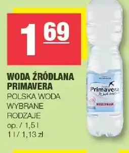 Spar Woda źródlana Primavera oferta
