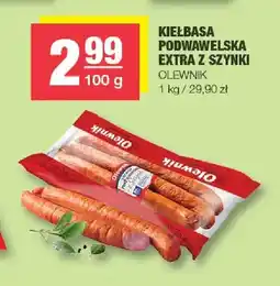 Spar Kiełbasa podwawelska extra z szynki Olewnik oferta