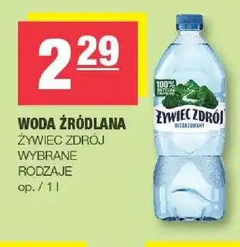 Spar Woda źródlana Żywiec Zdrój oferta