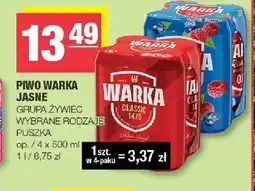 Spar Piwo Warka Classic 4-pak oferta