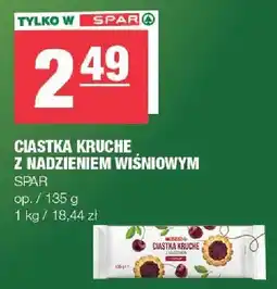 Spar Ciastka kruche z nadzieniem wiśniowym SPAR oferta