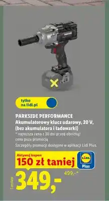 Lidl Akumulatorowy klucz udarowy 20V (bez akumulatora i ładowarki) PARKSIDE PERFORMANCE oferta