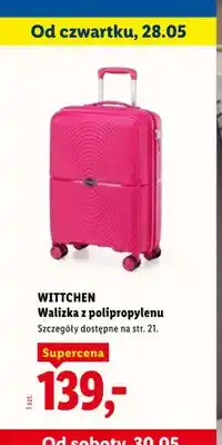 Lidl Walizka z polipropylenu WITTCHEN oferta
