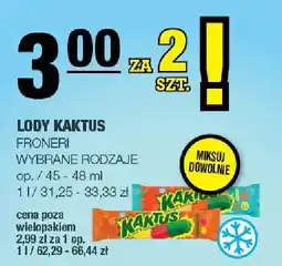 Spar Lody Kaktus Froneri oferta