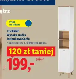 Lidl Wysoka szafka łazienkowa LIVARNO Corfu oferta