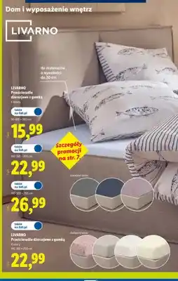 Lidl Prześcieradło dżersejowe z gumką LIVARNO 90-100x200cm oferta