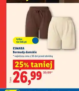 Lidl Bermudy damskie Esmara oferta