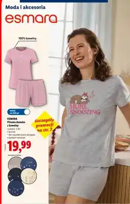 Lidl Piżama damska z bawełny ESMARA oferta