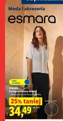 Lidl Kardigan ażurowy damski Esmara oferta