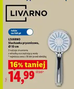 Lidl Słuchawka prysznicowa LIVARNO Ø 10cm oferta