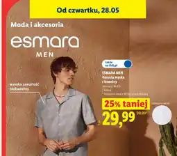Lidl Koszula męska z bawełny Esmara Men oferta