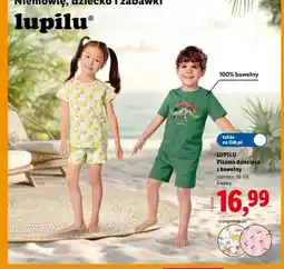 Lidl Piżama dziecięca z bawełną Lupilu oferta