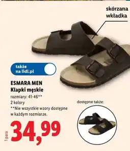 Lidl Klapki męskie ESMARA MEN oferta