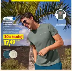 Lidl T-shirt męski z bawełny ESMARA MEN oferta