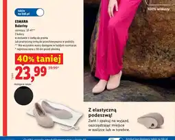 Lidl Baleriny Esmara z elastyczną podeszwą w zestawie z siatką do prania oferta