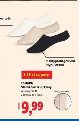 Lidl Stopki damskie ESMARA 3 pary oferta