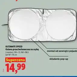 Lidl Osłona przeciwsłoneczna na szybę ULTIMATE SPEED wymiary: 150x72cm oferta