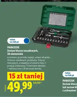 Lidl Zestaw kluczy nasadowych PARKSIDE 36 elementów oferta