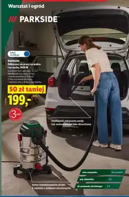 Lidl Odkurzacz do pracy na mokro i na sucho PARKSIDE 1400W oferta