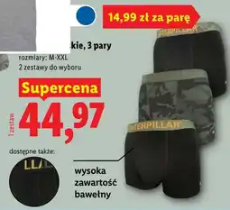 Lidl Bokserki męskie CATERPILLAR 3-pak oferta
