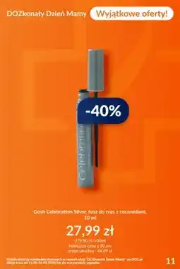 DOZ.PL Tusz do rzęs z ceramidami Gosh Celebration Silver oferta