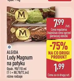 ALDI Lody na patyku ALGIDA Magnum Pistache oferta