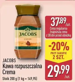 ALDI Kawa rozpuszczalna JACOBS Crema oferta