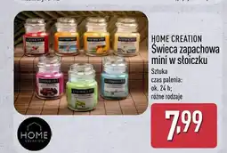ALDI Świeca zapachowa mini w słoiczku HOME CREATION oferta