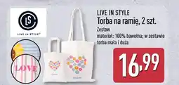 ALDI Torba na ramię LIVE IN STYLE 2-pak oferta