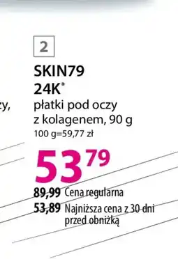 Hebe Skin79 24K płatki pod oczy oferta