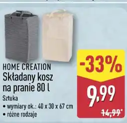 ALDI Home Creation Składany kosz na pranie oferta