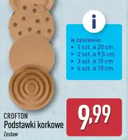 ALDI Crofton Podstawki korkowe oferta