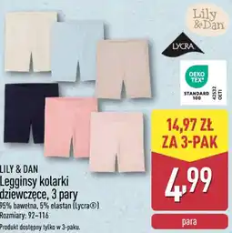 ALDI Lily & Dan Legginsy kolarki dziewczęce oferta