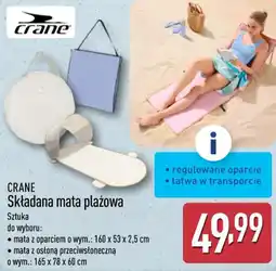 ALDI Crane Składana mata plażowa oferta