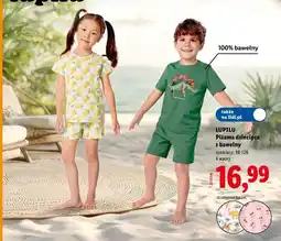 Lidl Piżama dziecięca z bawełny oferta