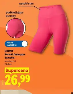 Lidl CRIVIT Kolarki funkcyjne damskie oferta