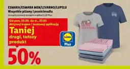 Lidl ESMARA/ESMARA MEN/LIVARNO/LUPILU Wszystkie piżamy i prześcieradła oferta