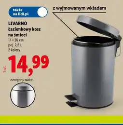 Lidl LIVARNO Łazienkowy kosz na śmieci oferta