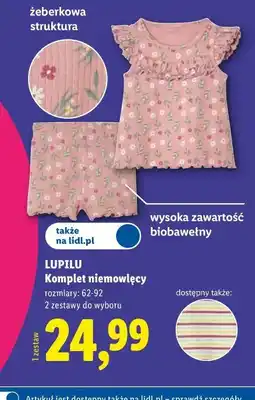 Lidl Komplet niemowlęcy oferta