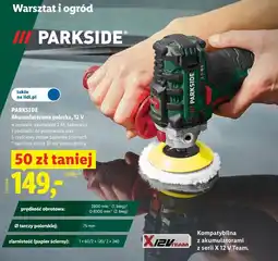 Lidl PARKSIDE Akumulatorowa polerka, 12 V oferta